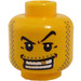 LEGO Yellow Minifigure Head with Gold Tooth (Safety Stud) (3626)