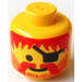 LEGO Gelb Minifigure Kopf mit Kopf mit Beard und Eyepatch (Solider Bolzen)
