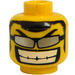 LEGO Yellow Minifigure Head with Thin Silver Sunglasses, Big Grin (Safety Stud) (3626)