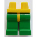 LEGO Jaune Minifigure Les hanches avec Green Jambes (30464 / 73200)
