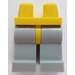 LEGO Geel Minifigure Heupen met Medium Stone Grijs Poten (73200 / 88584)
