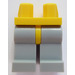 LEGO Jaune Minifigurine Les hanches avec Medium Stone Gris Jambes (73200 / 88584)