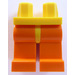 LEGO Gelb Minifigure Hüften mit Orange Beine (3815 / 73200)
