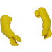 LEGO Yellow Minifigure Left and Right Arm with Hand - paired (Basketball Arms)