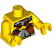 LEGO Yellow Minifigure Torso Viking with Silver Armor and Straps (973 / 76382)