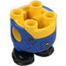 LEGO Yellow Minion Body with Feet with Blue Overalls with Yellow Logo (67644 / 112176)