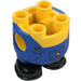 LEGO Jaune Minion Corps avec Feet avec Bleu Salopette avec Jaune logo (67644)