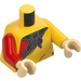 LEGO Amarillo Mono King Minifigura Torso (973 / 76382)