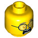 LEGO Yellow Mr. Clarke Minifigure Head (Recessed Solid Stud) (3626 / 57317)