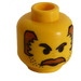 LEGO Yellow Mr Cunningham Head (Safety Stud) (3626)