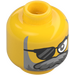 LEGO Yellow Mr. Oz Minifigure Head (Recessed Solid Stud) (3274 / 103010)