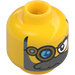 LEGO Yellow Mr. Oz Minifigure Head (Safety Stud) (3274 / 106479)