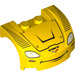 LEGO Yellow Mudgard Bonnet 3 x 4 x 1.3 Curved with Headlights and Smile (70779 / 98835)