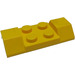 LEGO Geel Spatbord Plaat 2 x 4 met Wiel Arches (3787)