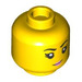 LEGO Yellow Musician Minifigure Head (Recessed Solid Stud) (3626 / 101524)