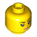 LEGO Gelb Musician Minifigure Kopf (Einbau-Vollbolzen) (3626 / 101524)