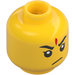 LEGO Yellow Nezha Minifigure Head (Recessed Solid Stud) (3626 / 67756)