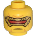 LEGO Amarillo Ninjago Rapton Cabeza con Rectangular Visera (Espiga sólida hueca) (3274 / 102881)