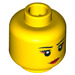 LEGO Yellow Nya Head (Safety Stud) (94726 / 94930)