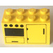 LEGO Yellow Oven and Fridge Stickered Assembly