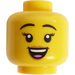 LEGO Gelb Paddle Surfer Kopf (Sicherheitsbolzen) (3626)