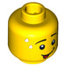 LEGO Yellow Panda Guy Minifigure Head (Safety Stud) (3626 / 15903)