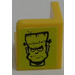 LEGO Jaune Panneau 1 x 1 Coin avec Coins arrondis avec Frankenstein Affronter (Droite) Autocollant (6231)