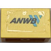LEGO Yellow Panel 1 x 2 x 1 with &#039;ANWB&#039; Sticker with Square Corners (4865)