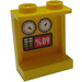 LEGO Yellow Panel 1 x 2 x 2 with gauges and &#039;89&#039; Sticker with Side Supports, Hollow Studs (6268)