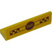 LEGO Yellow Panel 1 x 4 with Rounded Corners with &#039;TAXI&#039; Sticker (15207)