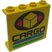 LEGO Jaune Panneau 1 x 4 x 3 avec &quot;CARGO&quot; sans supports latéraux, tenons creux (4215)
