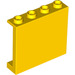 LEGO Gelb Panel 1 x 4 x 3 mit Seitenstützen, Hohlbolzen (35323 / 60581)