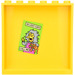 LEGO Yellow Panel 1 x 6 x 5 with 30 Lost Cats Sticker (59349)