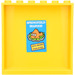 LEGO Yellow Panel 1 x 6 x 5 with Poster with &#039;SPRINGFIELD SEAFOOD&#039; and &#039;50% MORE FISH EYES&#039; Sticker (59349)