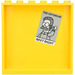LEGO Yellow Panel 1 x 6 x 5 with Poster with &#039;THE LEFTORIUM’ and ‘NEXT RIGHT&#039; Sticker (59349)