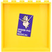 LEGO Jaune Panneau 1 x 6 x 5 avec &#039;SPIDER-PIG THE MUSICAL‘ Poster Autocollant (59349)