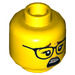 LEGO Yellow Paola Minifigure Head (Recessed Solid Stud) (3626 / 57291)