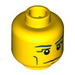 LEGO Yellow Pharaoh Head (Safety Stud) (3626 / 91295)