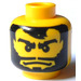 LEGO Yellow Plain Head with Beard (Safety Stud) (3626)