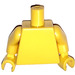 LEGO Geel Vlak Minifig Torso met Geel Armen en Handen (76382 / 88585)