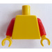 LEGO Yellow Plain Torso with Red Arms and Yellow Hands (73403 / 88585)