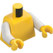 LEGO Amarillo Plano Torso con Blanco Brazos y Amarillo Manos (76382 / 88585)