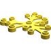 LEGO Yellow Plant Leaves 6 x 5 (2417)