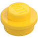 LEGO Geel Plaat 1 x 1 Rond (6141 / 30057)