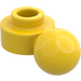 LEGO Yellow Plate 1 x 1 Round with Towball (Round Hole)