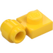 LEGO Jaune assiette 1 x 1 avec Clip (Anneau épais) (4081 / 41632)