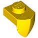 LEGO Yellow Plate 1 x 1 with Downwards Tooth (15070)