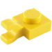 LEGO Geel Plaat 1 x 1 met Horizontale Klem (Clip met platte voorkant) (6019)