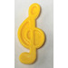 LEGO Yellow Plate 1 x 1 with Treble Clef