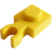 LEGO Yellow Plate 1 x 1 with Vertical Clip (Thin &#039;U&#039; Clip) (4085 / 60897)